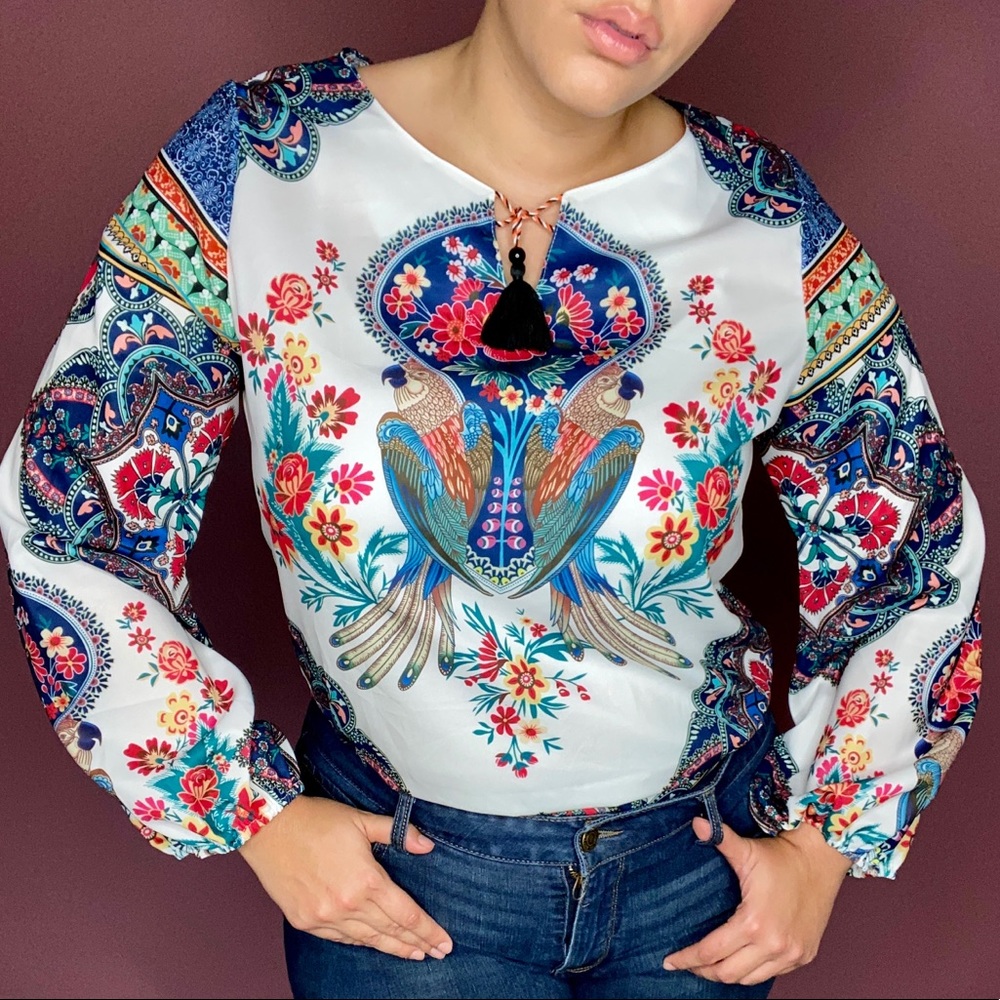 PLUS SIZE Boho blouse